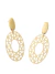 Brinco Oval Texturizado folheado a ouro 18k - Andressa - comprar online