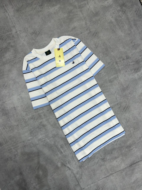 CAMISETA BROOKSFIELD LISTRADA - AZUL BEBÊ