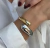 Bracelete Gota - Dourado com prata - comprar online