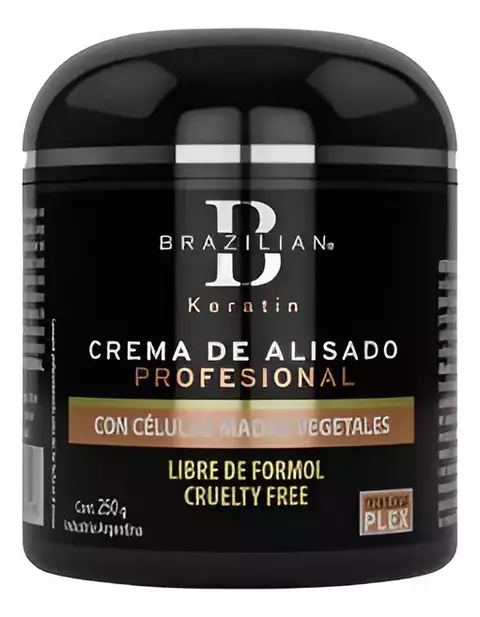 Alisado Sin Formol Brazilian Con Celulas Madre Vegetales x250g - comprar online