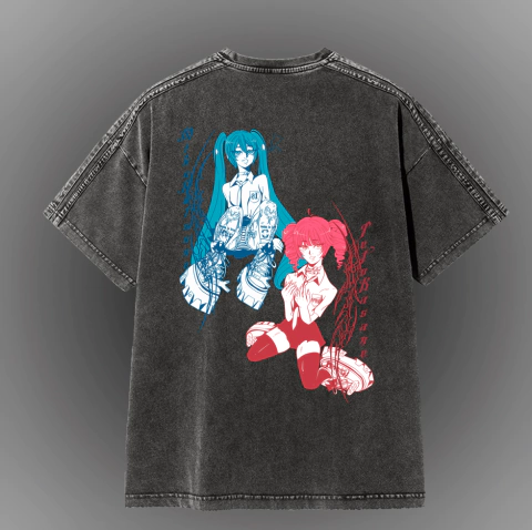 MIKUTETO remera washed