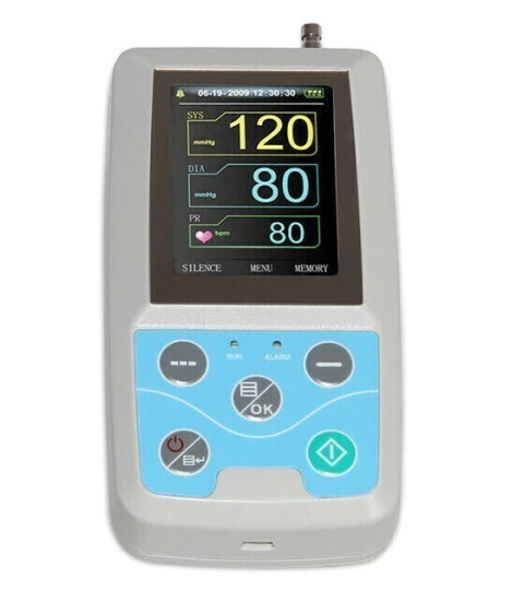 Realize o exame MAPA de 24h com o monitor Contec ABPM50. Compacto, silencioso e com software completo para análise e laudos de hipertensão. FORMEDTEC.
