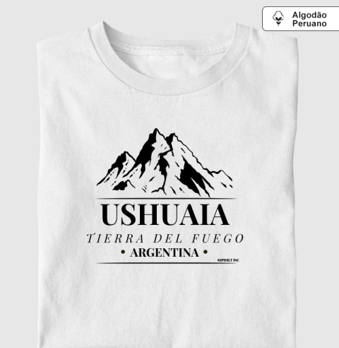 CAMISETA USHUAIA TERRA DEL FUEGO - ALGODÃO PERUANO - comprar online