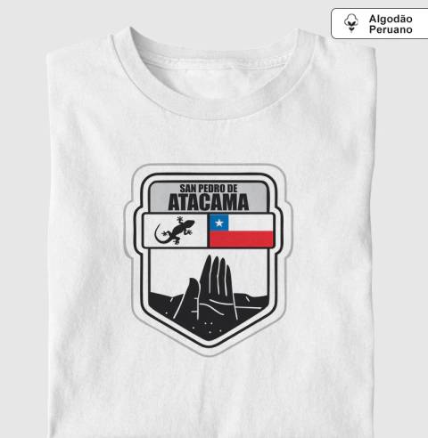 CAMISETA SAN PEDRO DE ATACAMA - ALGODÃO PERUANO