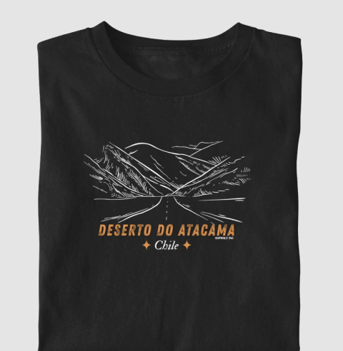 CAMISETA DESERTO DO ATACAMA - CHILE - comprar online