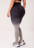 Legging fitness feminina preto degradê modela bumbum seamless+ na internet