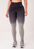 Legging fitness feminina preto degradê modela bumbum seamless+ - loja online