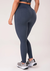 Legging fitness feminina cinza chumbo canelada com cós alto seamless+ na internet