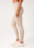 Legging fitness feminina areia canelada com cós alto seamless+ - comprar online
