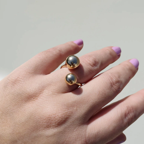 ANEL DUAS ESFERAS - comprar online