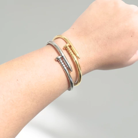 BRACELETE PREGO SEMI JÓIA - comprar online