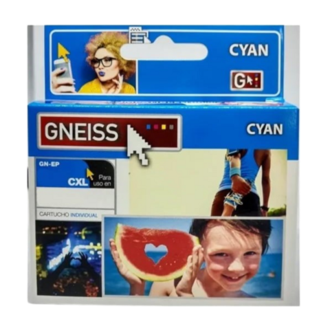 EP 63220 CYAN CARTUCHO ALTERNATIVO GNEISS P/EPSON STYLUS C67/87/3700/41 - comprar online