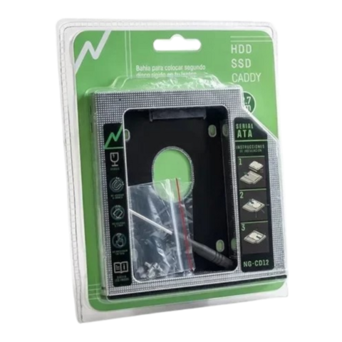 ADAPTADOR CADDY NG-CD12 P/HDD/SSD 12,7 MM NOGA - comprar online