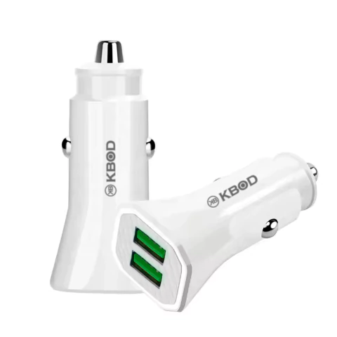 Cargador Rápido Auto Doble Usb Kbod Car-x10 3.1a X2 Usb 15w