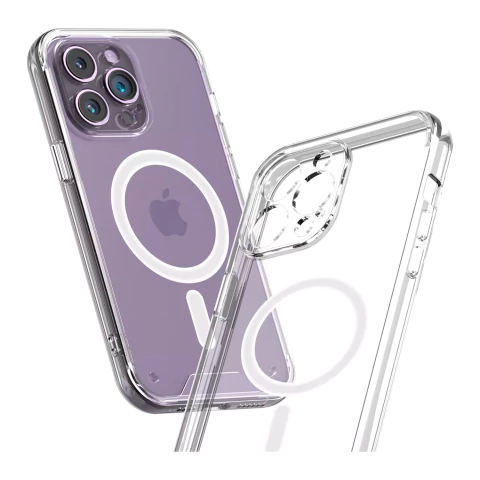 Carcasa Transparente Acrílico Magnetic Para iPhone Y Samsung