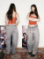 maxi blue oversized baggy jeans | 42/44 na internet