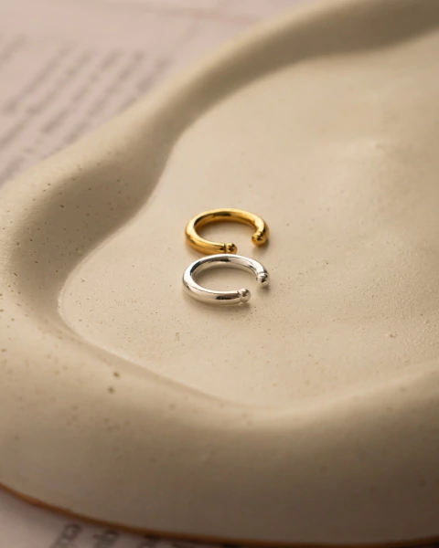 piercing fake básico feminino semijoia banhada a ouro 18k e prata 925