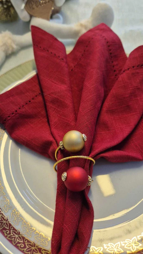 Kit com 4 Porta-Guardanapos Natalino - comprar online