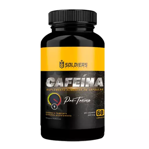 Cafeína 60 Caps - 200mg - Termogênico - 100% Pura - Soldiers Nutrition - comprar online