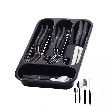 Porta Talheres 25 peças inox - comprar online