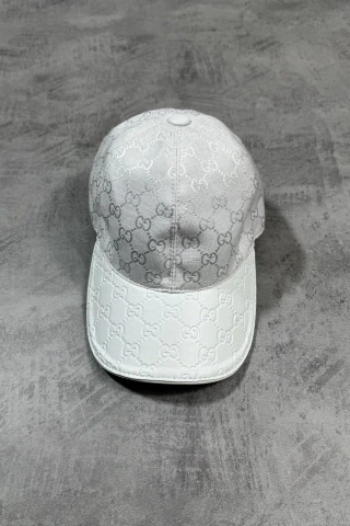 Boné da Gucci-monograma-Branco