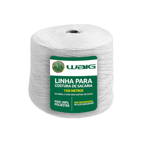 Linha Poliéster Costura Sacaria 1,5Kg - 1 Unidade (1,5kg) - POLIWAIG
