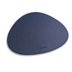 Mousepad Orgânico 20x22cm Couro Ecológico Para Mouse Escritório Office + Porta Copos Couse - loja online