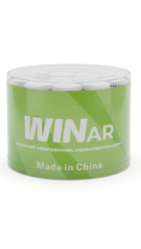 Caramelera Overgrips Winar Perforados Blanco - 60un