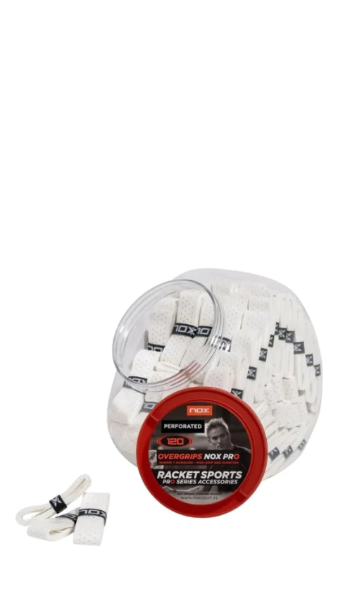Overgrips Nox Pro Perforados Blancos X120 Unidades - comprar online