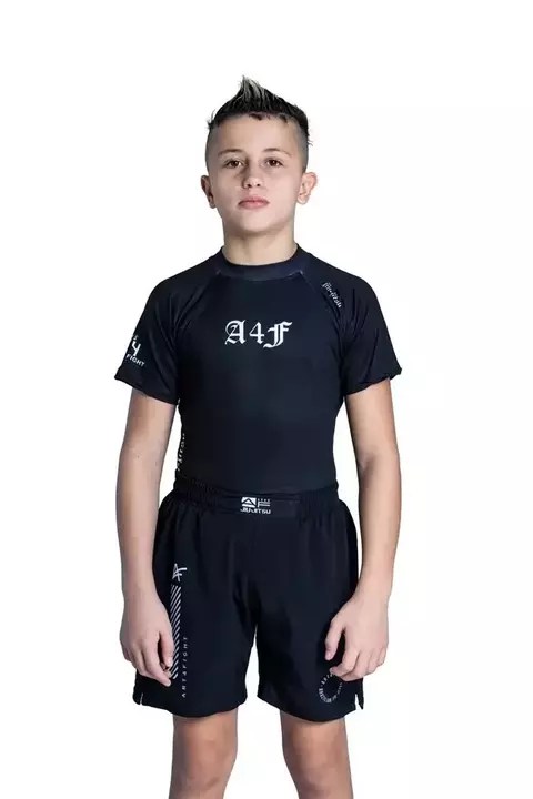 Rash Guard Infantil A4F - Preta - comprar online
