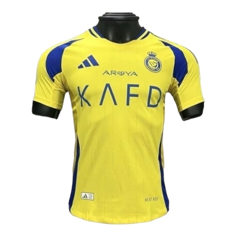 Camisa Al-Nassr I 24/25 - Jogador Adidas Masculina - Amarela com detalhes em azul
