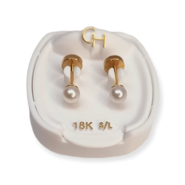 Aros Abridores Oro 18k con Perla 770800 - 72d - comprar online