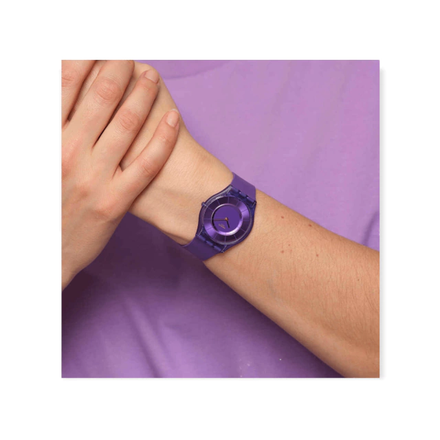 Reloj Swatch Purple Time Ss08v103 - HRO Luxe