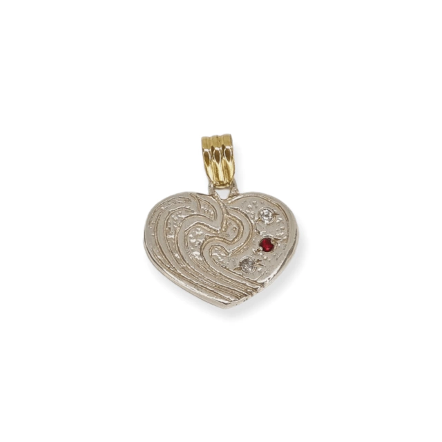 Dije Plata 925 corazón - Fr211-20d - comprar online
