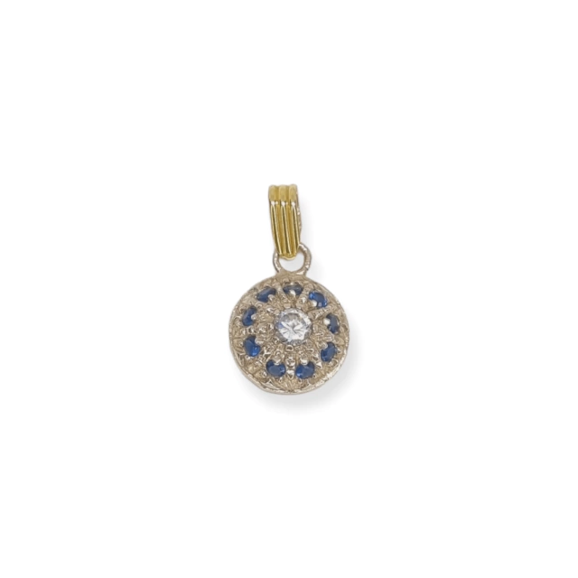 Dije Plata 925 combinado con dublé - Fr218-16d - comprar online