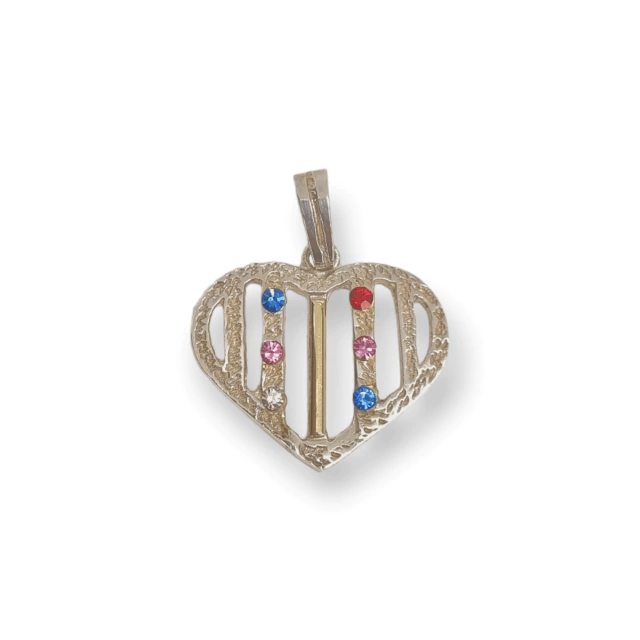 Dije Plata 925 corazón calado - Fr344 -23d - comprar online
