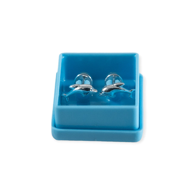 Aros Abridores De Plata 925 con delfines - 066-15d - comprar online