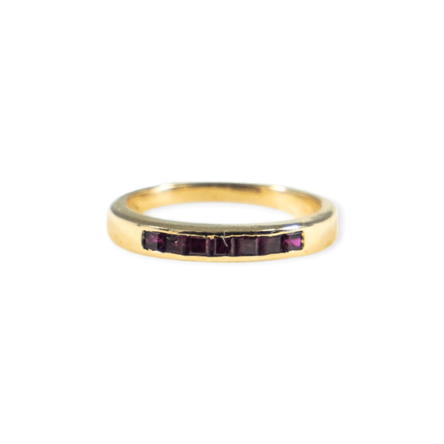Anillo oro 18k medio sin fin - An496 - 3,3gr en internet