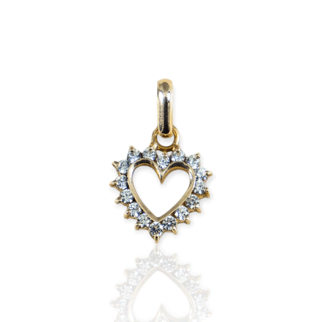 Dije oro 18k corazón - Di163 - 1,8gr - comprar online