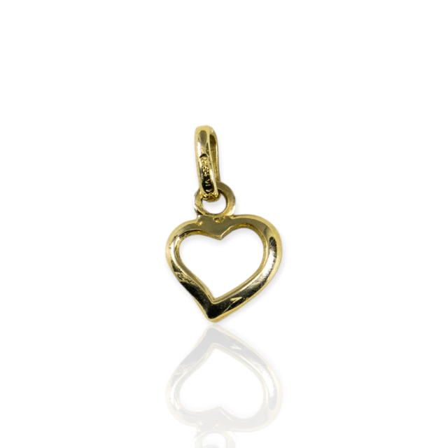 Dije oro 18k corazón - Di175 - 0,7gr - comprar online