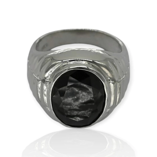 Anillo Plata 925 sello con ónix hombre - Ml887- 117d en internet