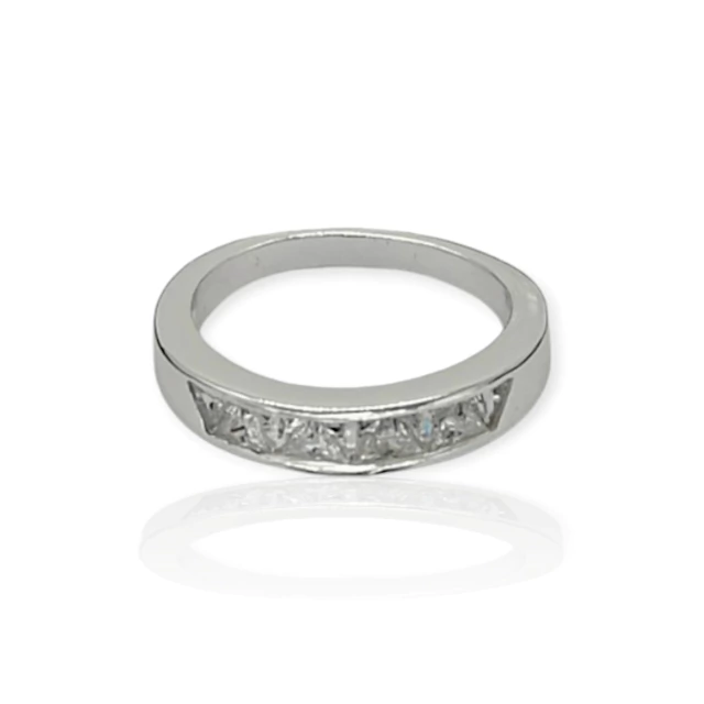Anillo Plata 925 medio sin fin mujer - Ml927 - 40d en internet