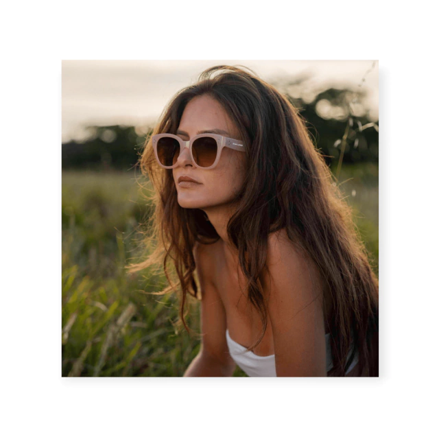 Anteojos de Sol Rimland Onion Nude Lente Marrón - 8408 - HRO Luxe