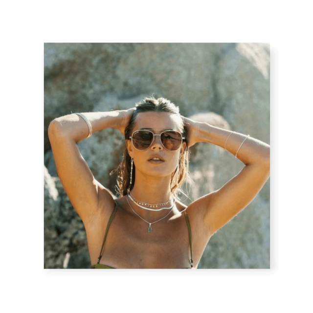 Anteojos de Sol Rimland - Baltimore Silver Lente Marrón 8290 - HRO Luxe