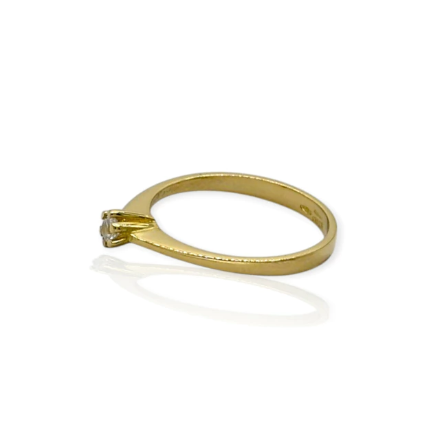 Anillo oro 18k Solitario - An587 - 2,2g - HRO Luxe