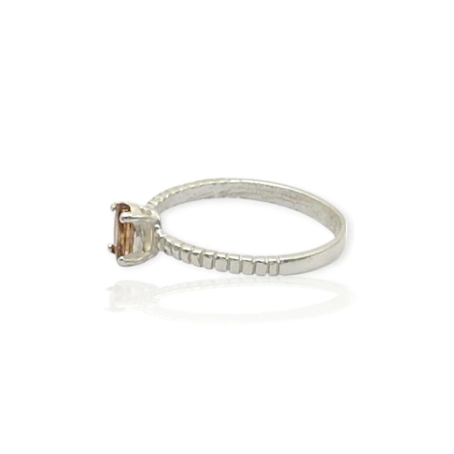 Anillo plata 925 Solitario - Ml1070 - 12d - HRO Luxe