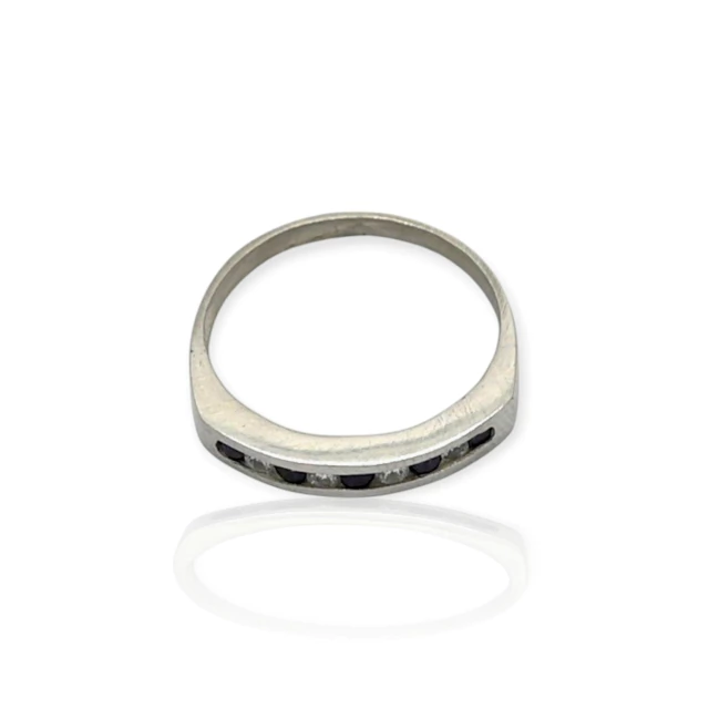 Anillo plata 925 tipo medio sin fin - Ml1078 - 17d en internet