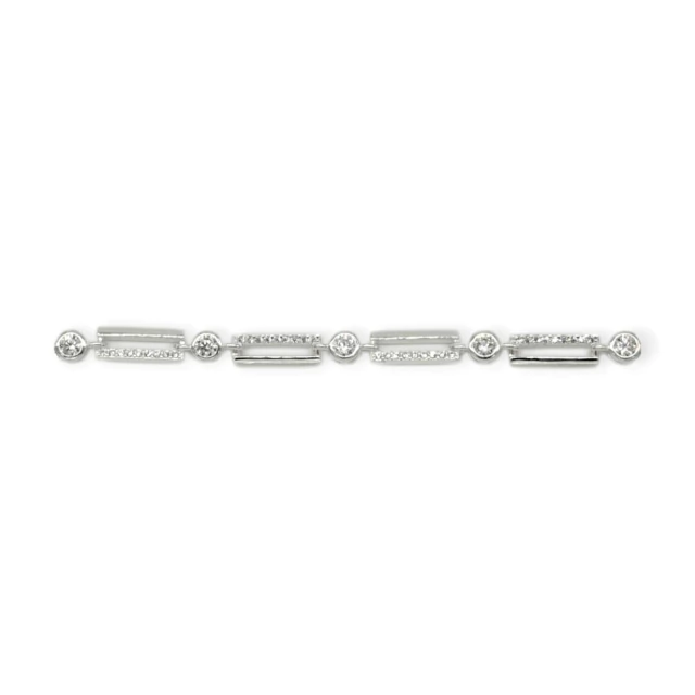 Pulsera plata 925 diseño moderno Kl355 - 66d en internet