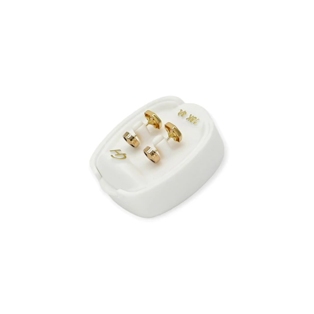 Aros abridores oro 18k con circones 778902 - 272d - HRO Luxe