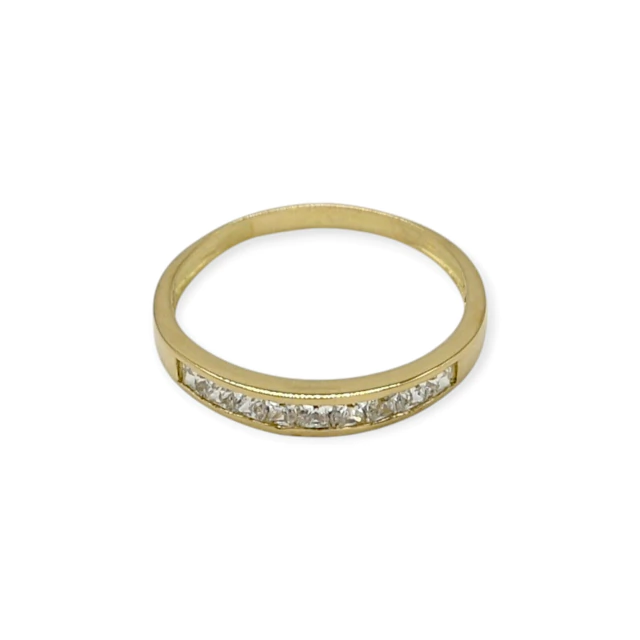 Anillo oro 18k medio sin fin - An596 - 1,9g en internet